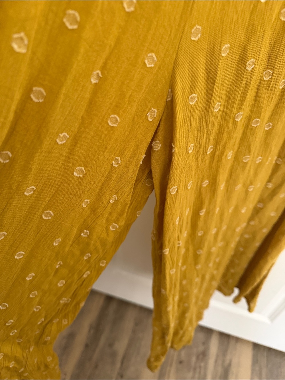 Mustard Yellow FREE PEOPLE jumpsuit - Picture 4 of 7